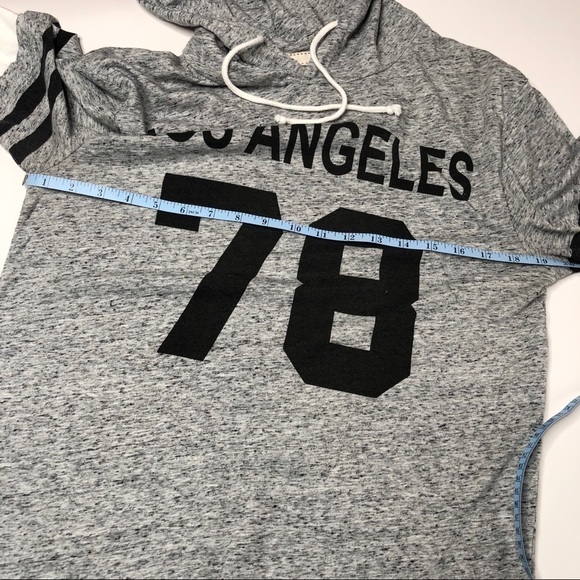 G:21 Men's Varsity Heathered Grey Los Angeles 78 Sport Double Layered Hoodie Top - Picture 9 of 10